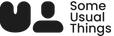 Some Usual Things logo - black